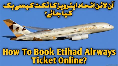 etihad airways book ticket