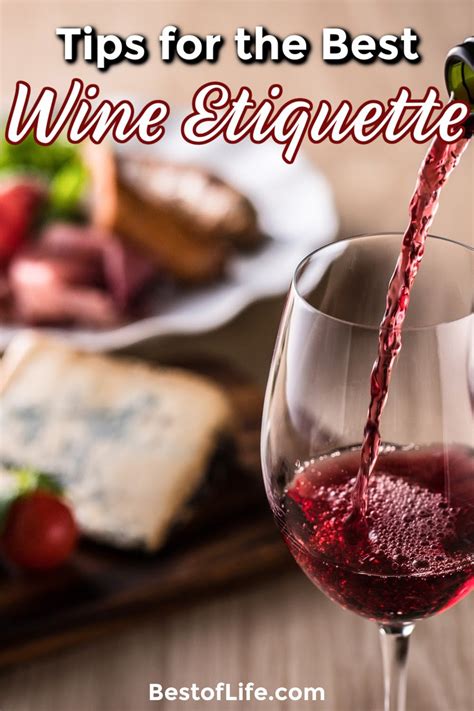 Etiquette In Drinking Wine