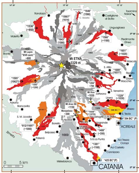 etna eruption map