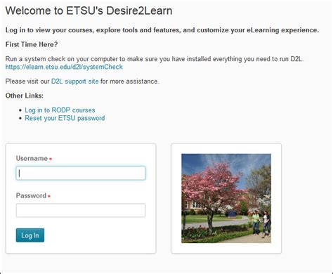 etsu d2l login