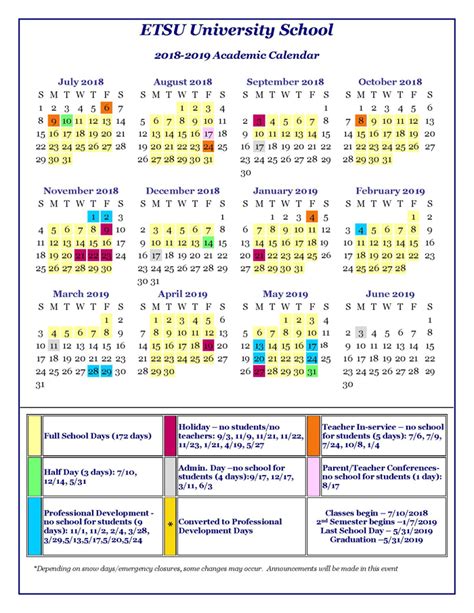 Etsu Fall 2025 Calendar