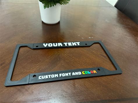 Etsy Custom License Plate Frames