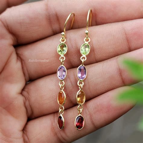 Etsy Gemstone Earrings