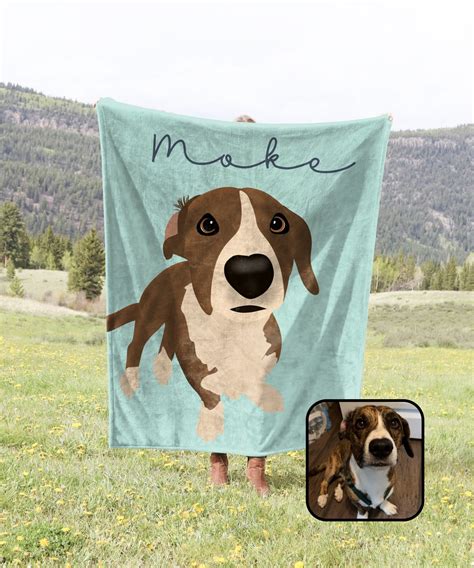 etsy personalized dog blankets