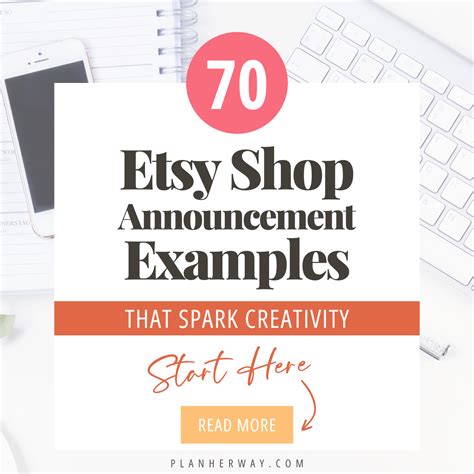 Etsy Shop Announcement Example