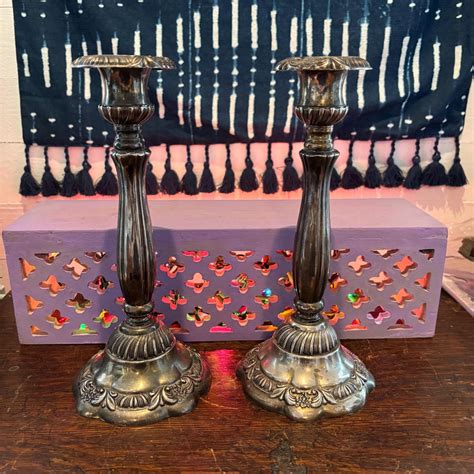 Etsy Silver Candlesticks