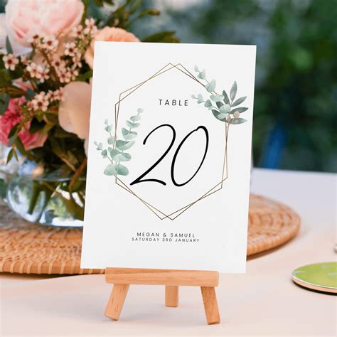 Etsy Wedding Table Cards