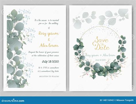 8+ Eucalyptus Wedding Invitation