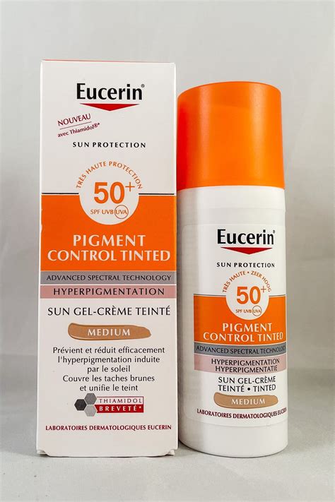eucerin sunscreen tinted cream spf50