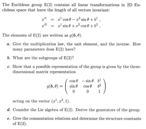 euclidean group e2