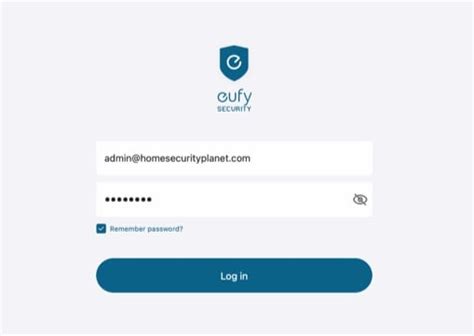 eufy web portal login