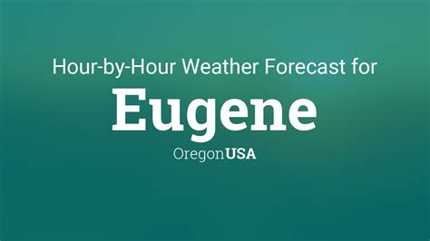 eugene oregon forecast
