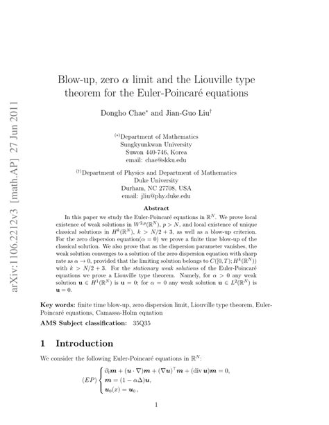 Euler Equation Blow Up