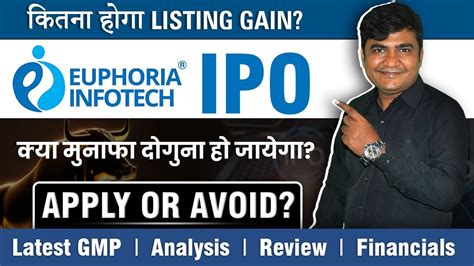 euphoria infotech india limited ipo gmp today