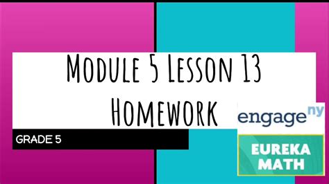 eureka math grade 5 lesson 13 homework