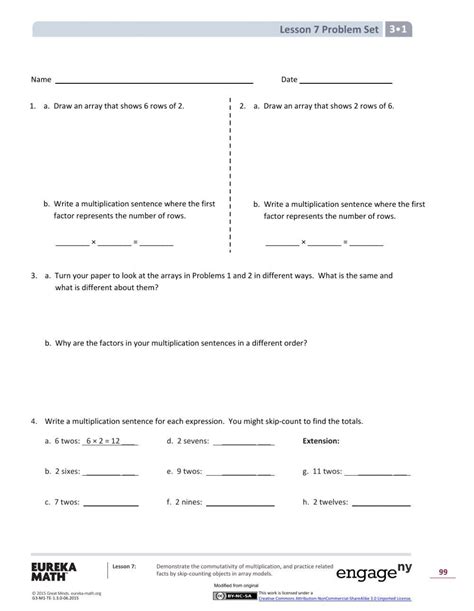 Eureka Math Worksheets Grade 6
