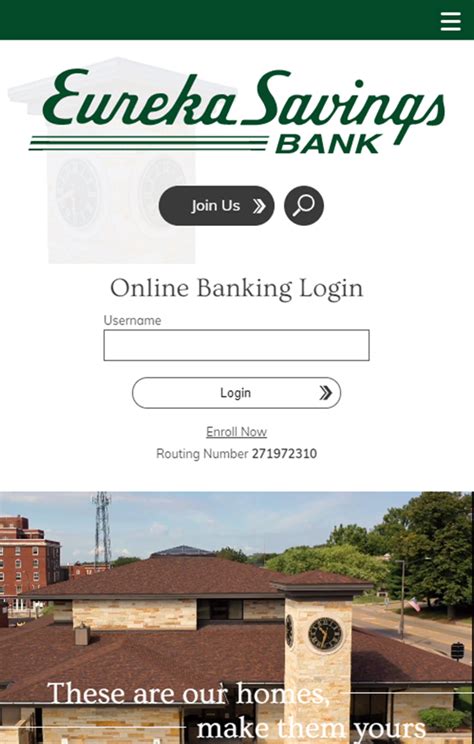 eureka savings bank login