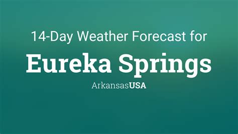 eureka springs arkansas weather forecast