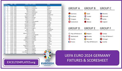 euro 2024 fixtures excel