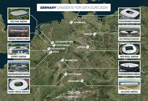 euro 2024 stadiums map