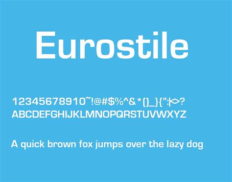 euro style font free