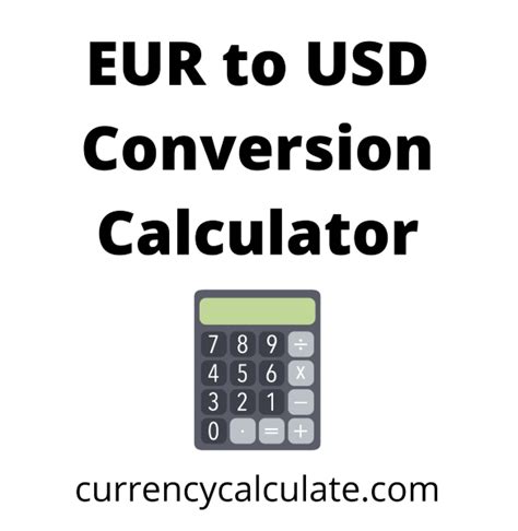 euro to usd conversion calculator