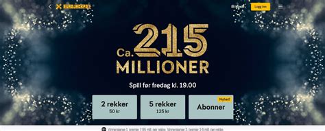 eurojackpot resultater norge