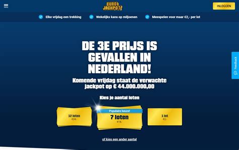 eurojackpot.nl uitslagen checken