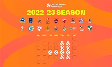 euroleague schedule 2022-23