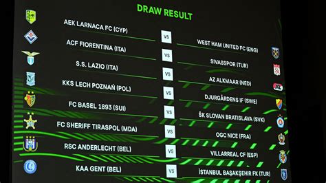 europa conference league draw last 16