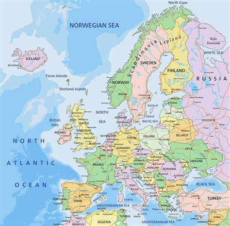Europakarte Maps Landkarte