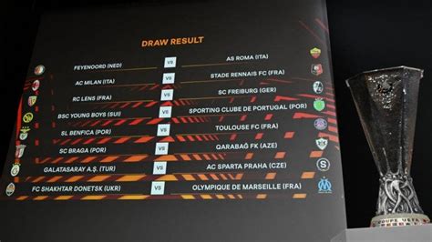 europa league draw knockout stage