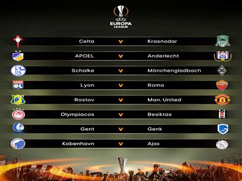 europa league round of 16 draw time
