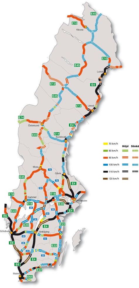 Hastighetsbegränsningar i Sverige