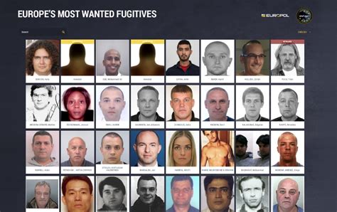 europe's most wanted fugitive list