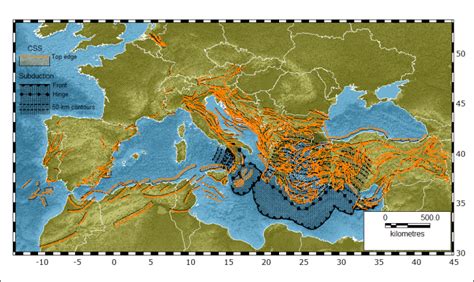europe fault line map