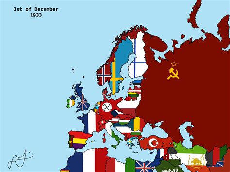 europe map 1933