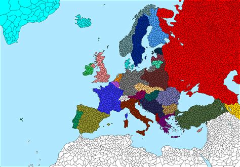 europe map blank 1930
