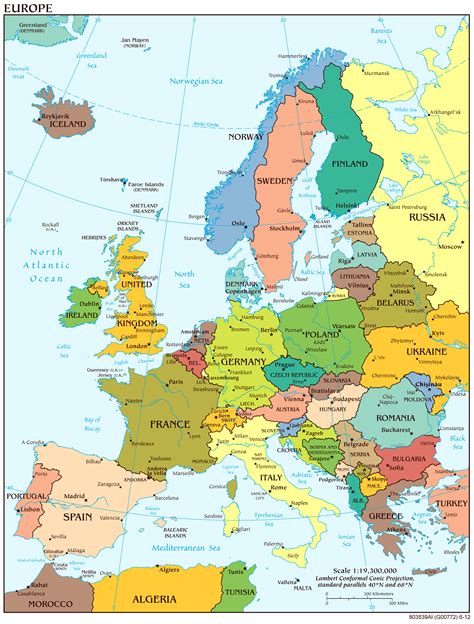 europe map countries
