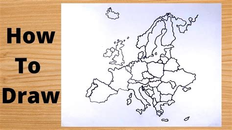 europe map drawing easy