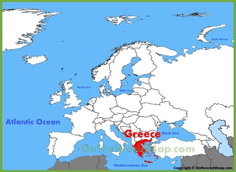 europe map greece