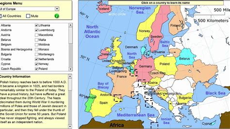 europe map study game