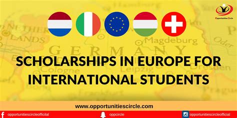 europe scholarship for international students