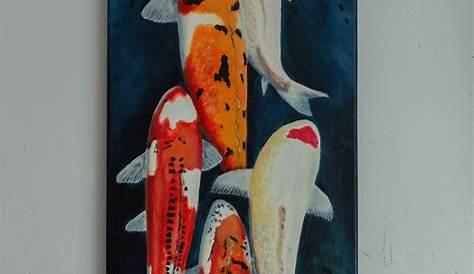 Koi Fish Paintings Best Asian Artwork for Sale Online l Royal Thai Art