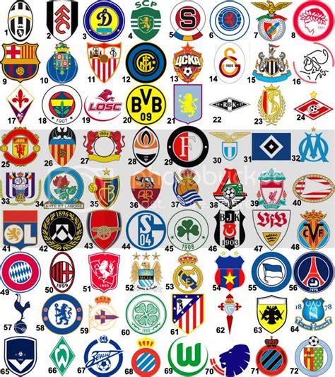 european football club badges