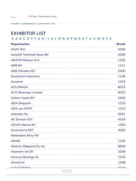 europort 2023 exhibitor list