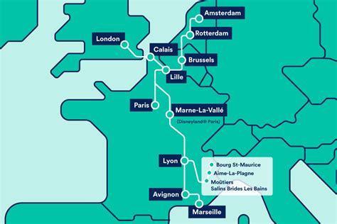 eurostar routes from london