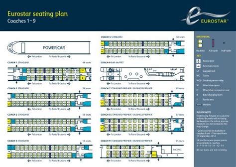 eurostar seating plan london to paris