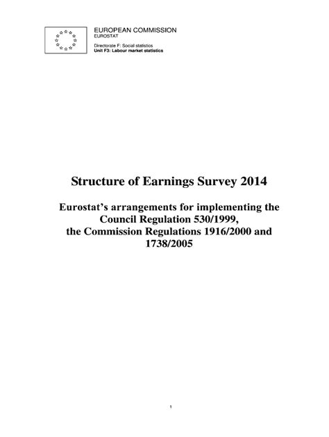eurostat structure of earnings survey