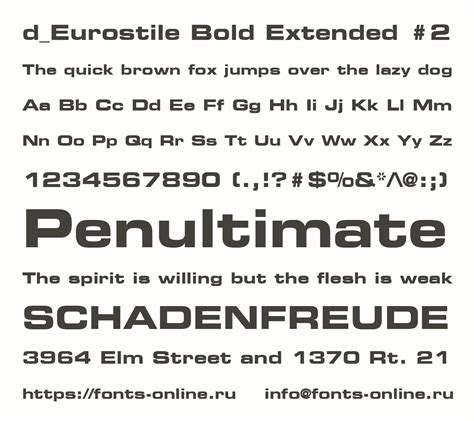 eurostile bold extended 2